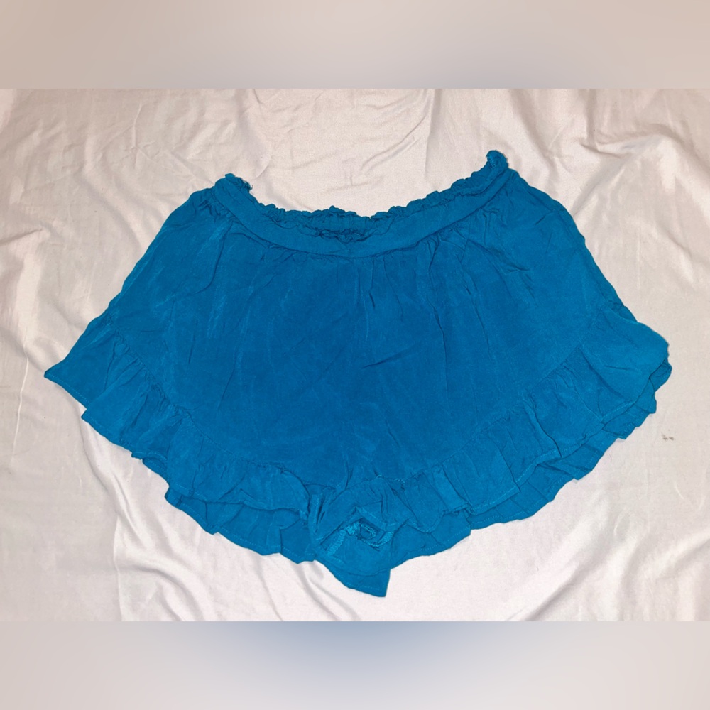 Old Navy Teal Ruffled Shorts